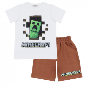 Детски летен комплект ''Minecraft'' в екрю