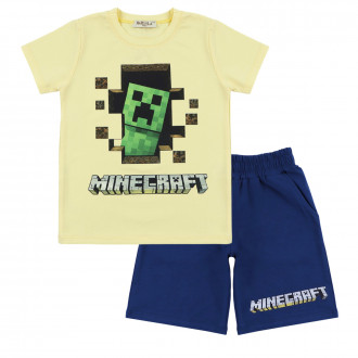 Детски летен комплект ''Minecraft'' в жълто