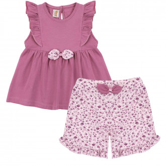 Детски летен комплект с панделки