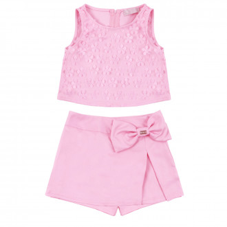 Детски летен комплект с пола-панталон