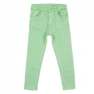 Детски панталон за момичета в зелено 1