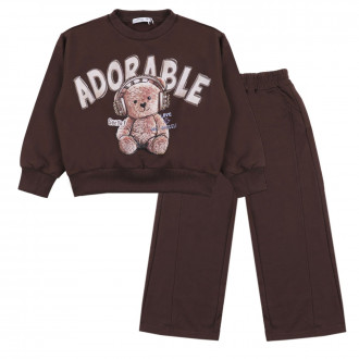 Леко ватиран комплект "Adorable" в шоколад