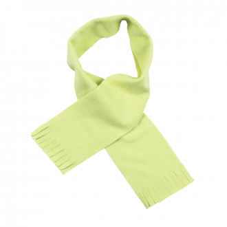 Детски шал от полар в зелено 118х14 см