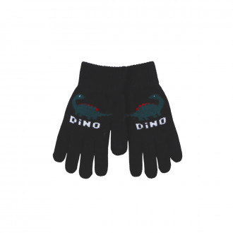 Детски ръкавици "Dino" в черно
