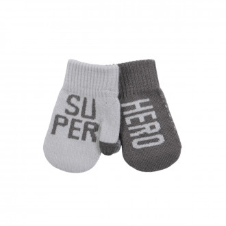 Детски ръкавици "Super hero" в сиво