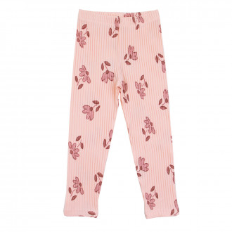 Детски рипсов клин с цветчета в праскова