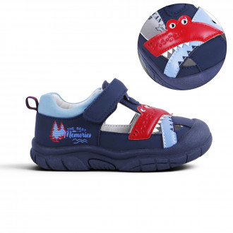 Анатомични детски сандали "Croco" в тъмносиньо
