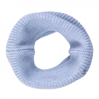 Детски шал-комин от плетиво в светлосиньо