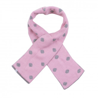 Детски шал от плетиво на точки 100 х 13 см