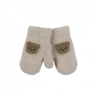 Детски термо ръкавици "Bear" в бежово