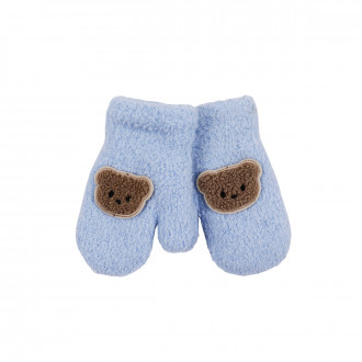 Детски термо ръкавици "Bear" в синьо