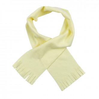 Детски шал от полар в жълто 120 х 15 см
