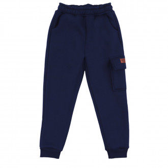 Детско долнище от триконечна вата с карго джоб