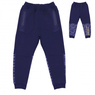 Детско долнище "Team goals" в тъмносиньо