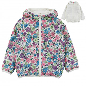 Двулицево преходно яке "Flowers" в екрю