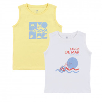 Двойка памучни потници за момчета ''De mar''