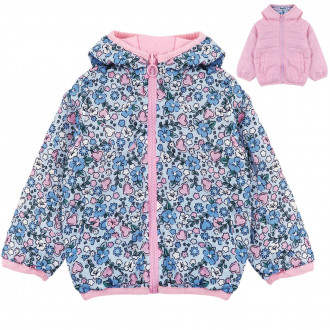 Двулицево преходно яке "Bloom" в розово и синьо