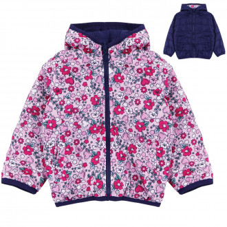 Двулицево преходно яке "Bloom" в розово и тъмносиньо