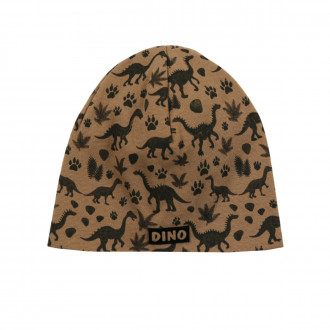 Двупластова детска шапка "Dino" в кафяво