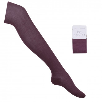 Детски памучен чорапогащник в опушено лилаво