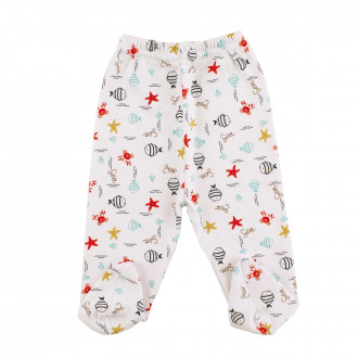 Бебешки ританки от памучен интерлок "Fish"