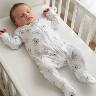 Бебешки ромпър с цип "I love"