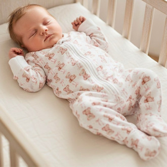 Бебешки ромпър с цип ''Мече''