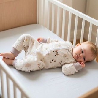 Бебешки ромпър с цип и открити крачета ''Zoo''