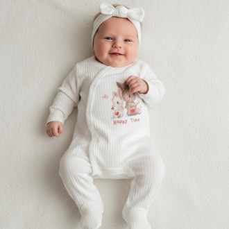 Бебешки ромпър с аксесоар ''Happy time''