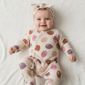 Бебешки ромпър с аксесоар ''Балони''