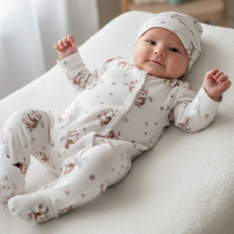 Бебешки ромпър с шапка "Forest"