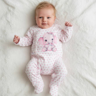 Плътен бебешки памучен ромпър ''Baby''