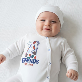 Бебешки ромпър с шапка "Friends"