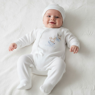 Бебешки ромпър с шапка "Coffee"