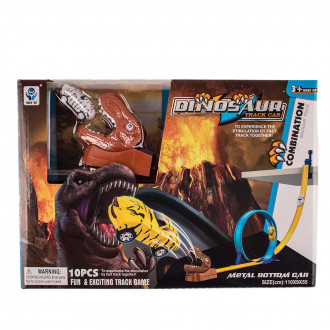 Динозавърска писта със сива количка 45 х 31 см.