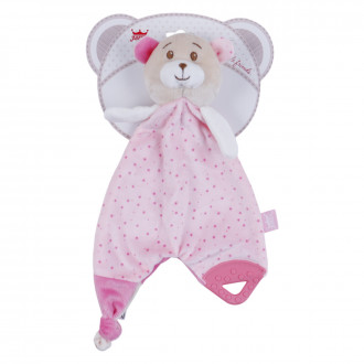 Играчка за гушкане "Мече" в розово 30 см
