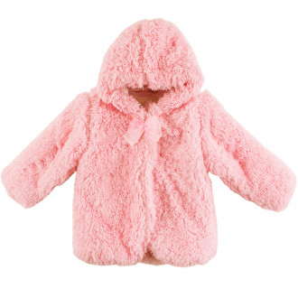 Бебешко пухено палто за момичета (6 - 24 мес.) 1