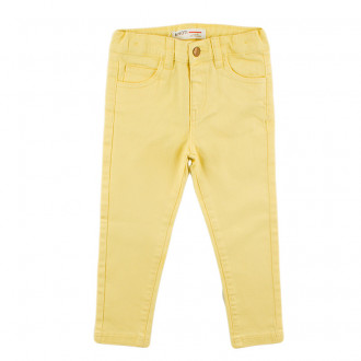 Детски панталон за момичета в жълто (3 - 13 год.) 1