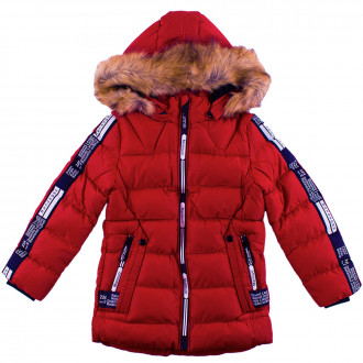 Зимно яке за момчета в червен цвят (3 - 12 год.) 1