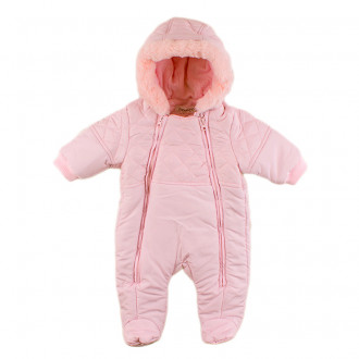 Бебешки ескимос за момичета в розово (0 - 12 мес.) 1