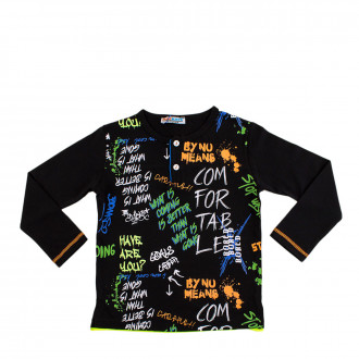 Детска блуза за момчета с надписи (1 - 6 год.) 1