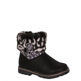 Детски зимни боти за момичета в черно (22 - 26)
