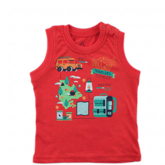 Тениска без ръкави "Traveler's elements" (6 мес.-2 год.)