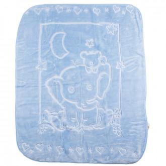 Бебешко одеяло с релефна апликация 100/120 см  1
