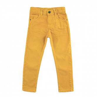 Детски памучен панталон в горчица (2 - 7 год.) 1