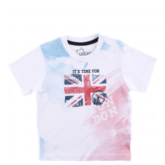 Бебешка тениска за момчета "It's time"