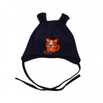 Бебешка трикотажна шапка за момчета "Tigger"