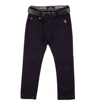 Панталон в тъмносив цвят с колан за момчета (5 - 10 год.) 1