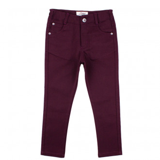 Стилен панталон за момчета в тъмно бордо (2 - 10 год.) 1