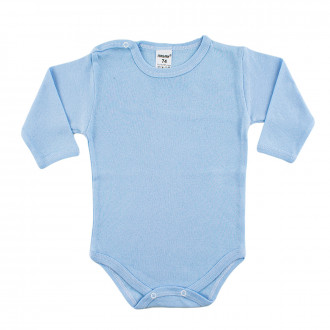 Боди от памучен рипс в синьо